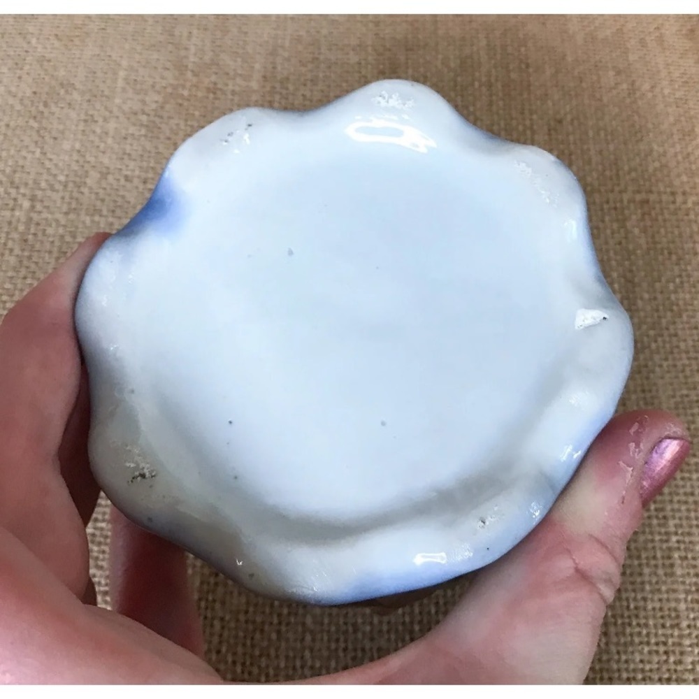 Vintage 3D Fruit Porcelain Trinket Dish Coastal Grandma Cottage Farm Core - Picture 6 of 8